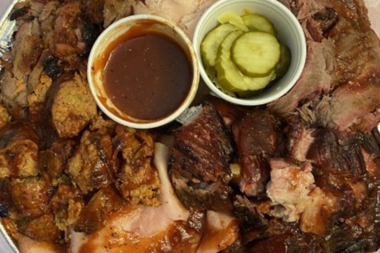 Food at Jones Bar-B-Q located in Kansas City, KS