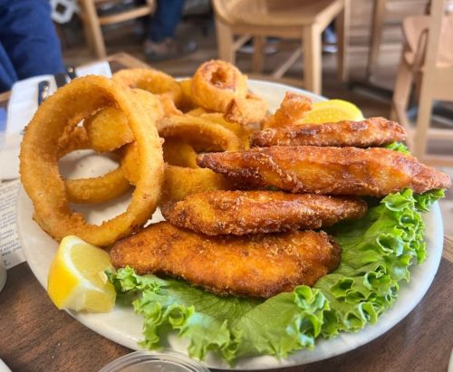 Food at Gwennies Old Alaska Restaurant located in Anchorage, AK