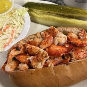 Food at Becky's Diner located in Portland, ME