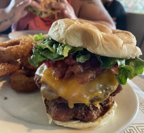 Food in Fred's Diner, Akron, OH