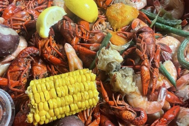 Food in Seither's Seafood, Harahan, LA