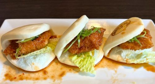 Spicy Honey Chicken Buns at Ebisu.2 in East Providence, Rhode Island