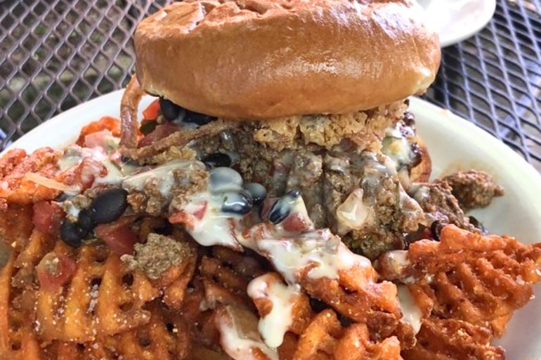 Chili Cheese Burger at Blind Mule in Mobile, AL