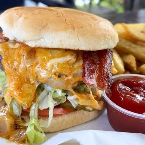 Thousand Island Burger at Jimmy's Big Burger in Austin, TX