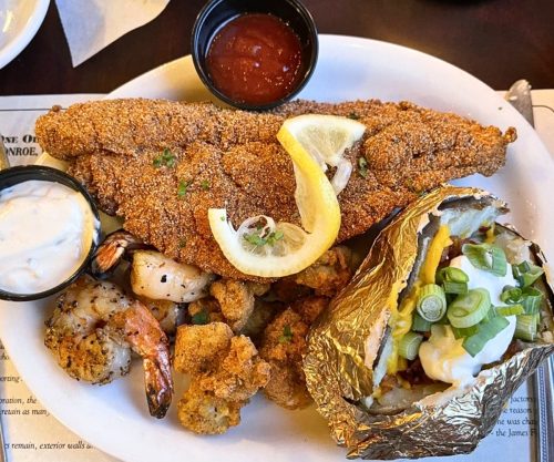 Ouachita River Special at Warehouse No. 1 Restaurant in Monroe, Louisiana