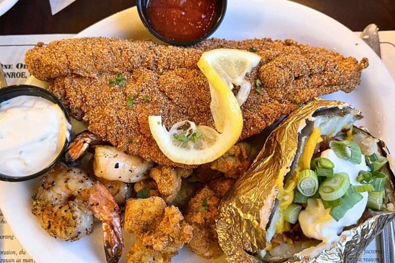 Ouachita River Special at Warehouse No. 1 Restaurant in Monroe, Louisiana
