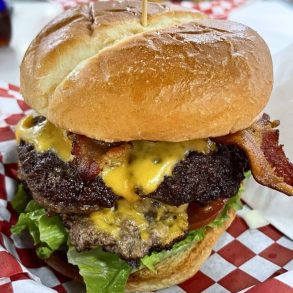 Heart Attack Burger at PJ'S Corner Grill in Coeur d'Alene, Idaho
