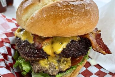 Heart Attack Burger at PJ'S Corner Grill in Coeur d'Alene, Idaho