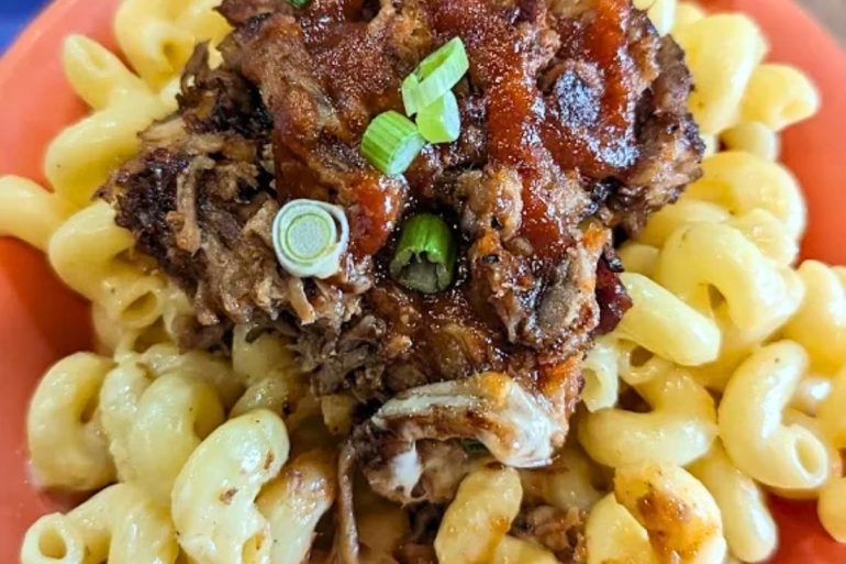 Chorizo Mac and Cheese at Twin Archer Brewpub in Muncie, IN