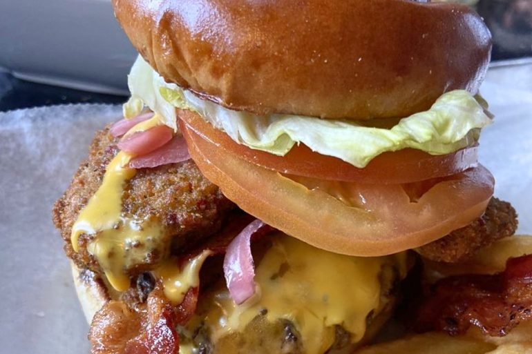 Quick Death in Texas Burger at Knuckleheads in Wallingford, Connecticut