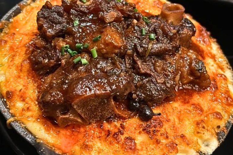 Oxtail Mac & Cheese at 32 North in Valley Stream, New York