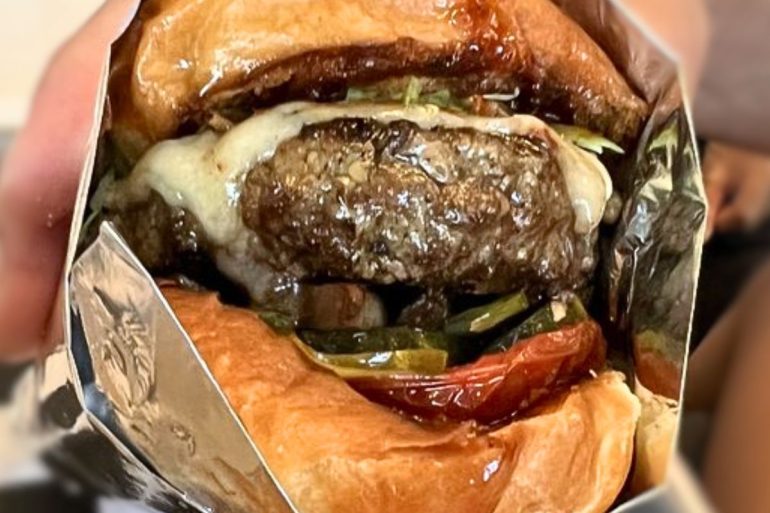 Steakhouse Burger at Maxwell's Burgers & Shakes in Frederick, Maryland