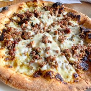 Pistachio Pesto Pizza at Ciao Baby in Collierville, Tennessee
