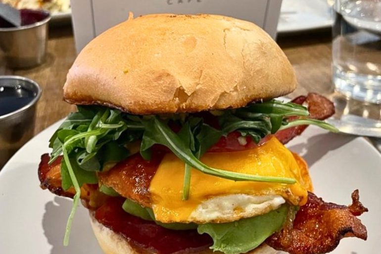 Breakfast Sandwich at Root'd Cafe in Cottonwood Heights, Utah