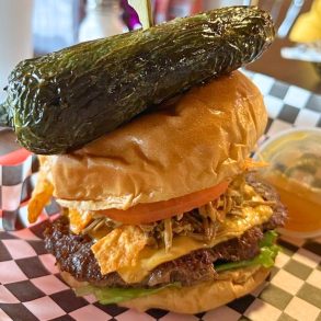 Mexican Burger at he Sheriff Burger in Simpsonville, South Carolina