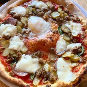 Spicy Sausage & Potato at Maialina Pizzeria Napoletana in Moscow, Idaho