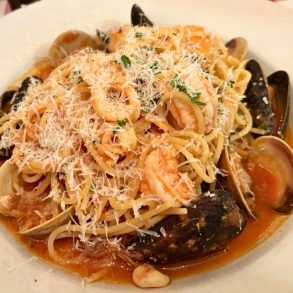 Spaghetti Frutti di Mare at Trattoria Bella in Palm Bay, Florida