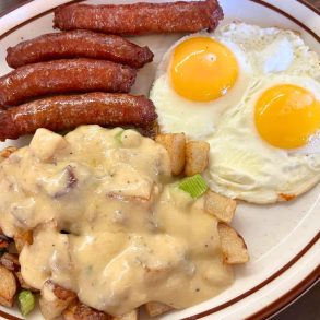 Pete's Famous Chorizo & Eggs at Villa Basque Café in Carson City, Nevada