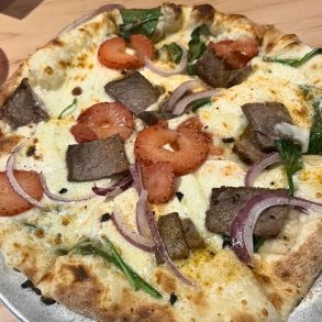 Strawberry Steak Pizza at Pizza Carrello in Gillette, Wyoming