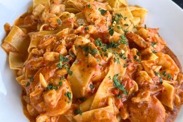 Shrimp & Crab Bolognese at Cork Bar & Restaurant in Wilkes-Barre, PA