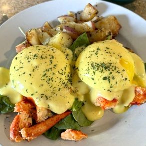 Lobster Benedict at Mike's All Day Breakfast in Kennebunk, Maine