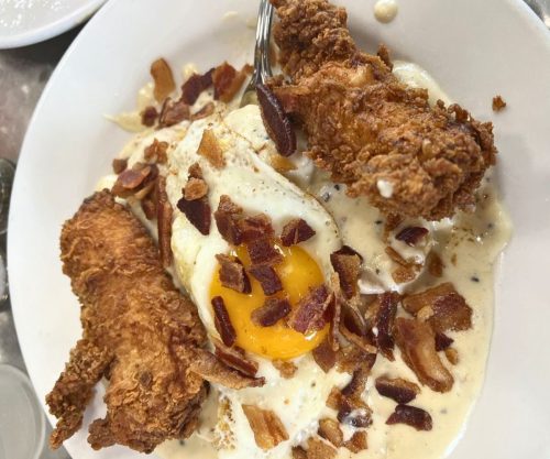 The Cowboy Breakfast at At The Corner in Little Rock, Arkansas