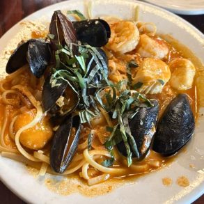Linguine al Pescatore at Sarducci's in Montpelier, VT