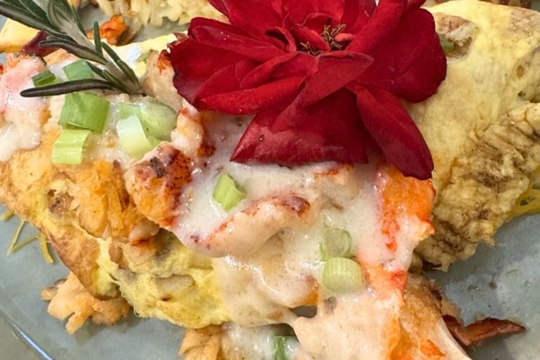 Lobster Omelet at Egg Posh in Frisco, Texas