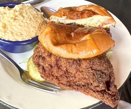 Derby Chick Sandwich at The Stave in Frankfort, Kentucky