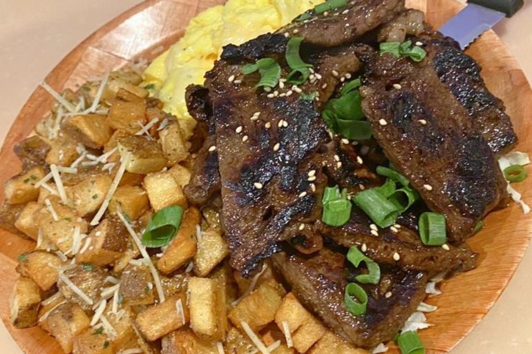 'Ono Kalbi Breakfast Plate at My Cafe in Kapolei, Hawaii