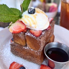 Churro French Toast at Alexander's Breakfast and Lunch in Skokie, Illinois