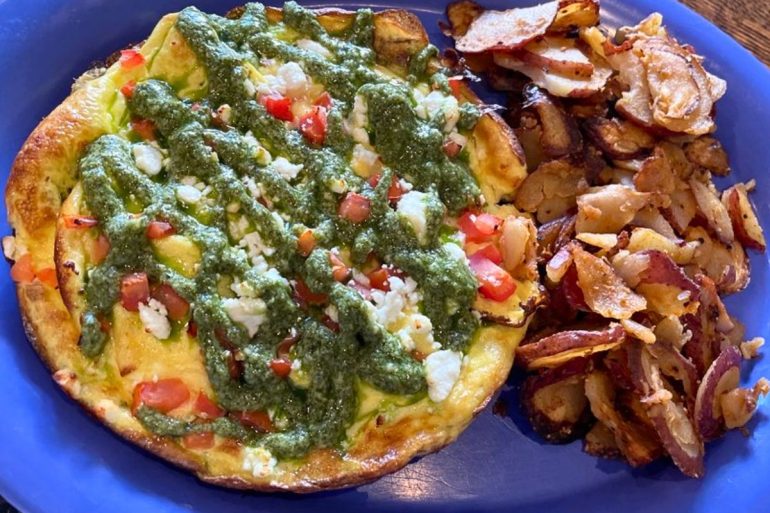 Pesto Frittata at The Chef in Manhattan, KS