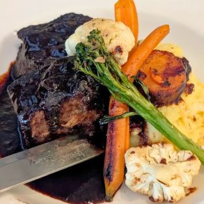 Braised Short Ribs at The Stage Restaurant & Cafe in Keene, NH