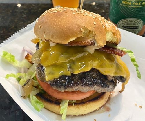 The Cowboy at Charm City Burgers Company in Deerfield Beach, Florida