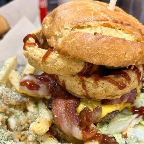Yellowstone Burger at Root's Place Burgers & More in American Fork, Utah