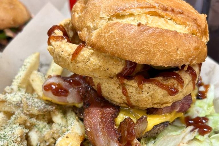 Yellowstone Burger at Root's Place Burgers & More in American Fork, Utah