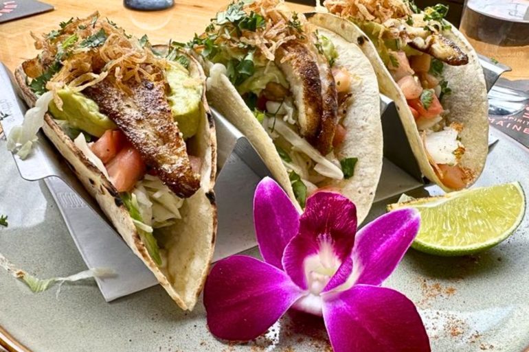 Haddock Tacos at State Lunch in Augusta, Maine