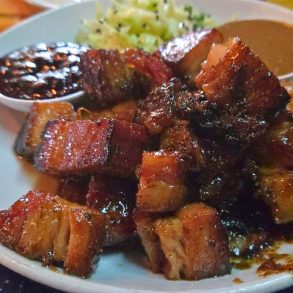 Pork Belly at The Desoto Grill in Kalispell, Montana