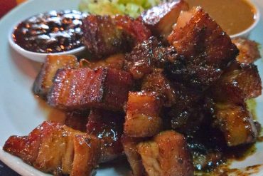 Pork Belly at The Desoto Grill in Kalispell, Montana