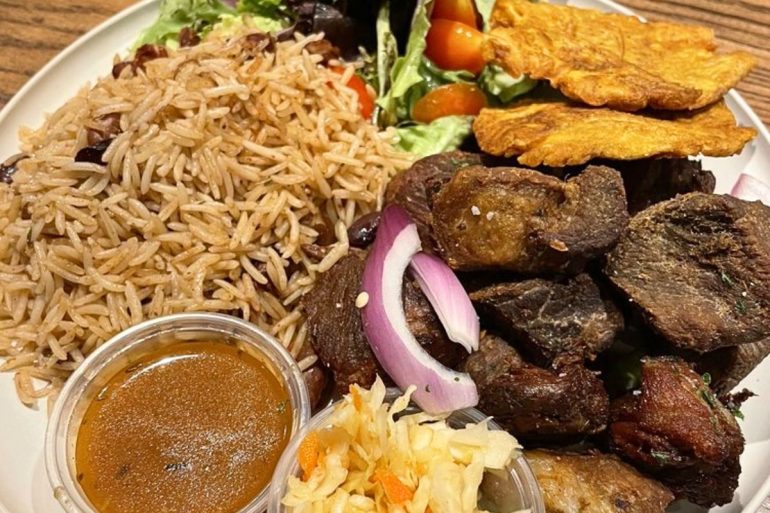 Tasso Griot Pork at Zeke's Kitchen & Bar in Smyrna, GA