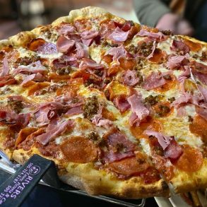 Enzo Ferrari Pizza at Three Rivers Brewery and Eatery in Farmington, New Mexico