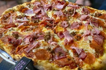 Enzo Ferrari Pizza at Three Rivers Brewery and Eatery in Farmington, New Mexico