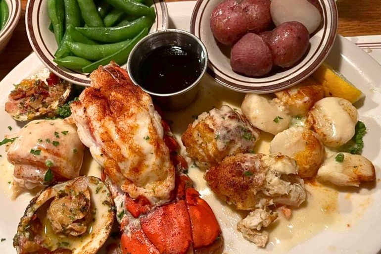 Broiled Seafood Combination at Henry's Salt of the Sea in Allentown, Pennsylvania