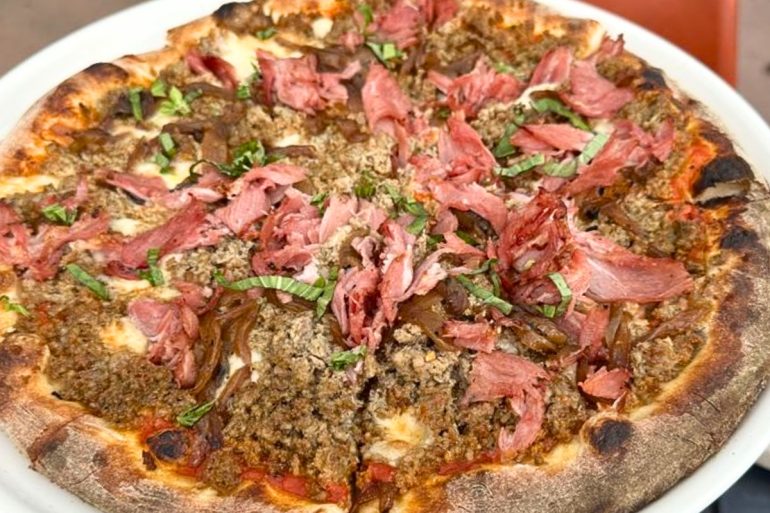 Sweet Carmela Pizza at Hearth Artisan Pizza in Anchorage, AK
