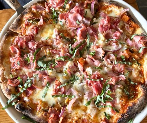 Hawaiian Royale Pizza at Hearth Artisan Pizza in Anchorage, Alaska