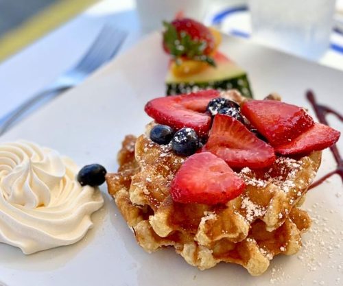 Wacky Waffles at Belle's in Newport, RI
