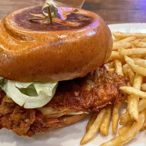 Big Bird Fried Chicken Sandwich at Freebird Kitchen and Bar in White Plains, NY