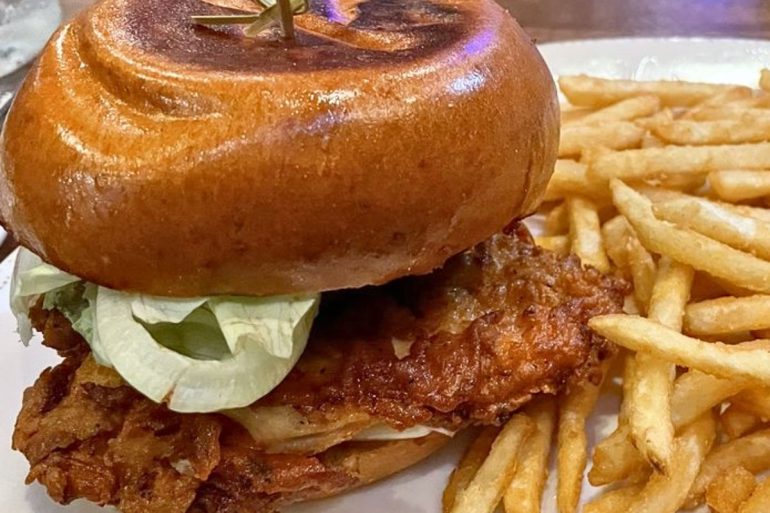 Big Bird Fried Chicken Sandwich at Freebird Kitchen and Bar in White Plains, NY
