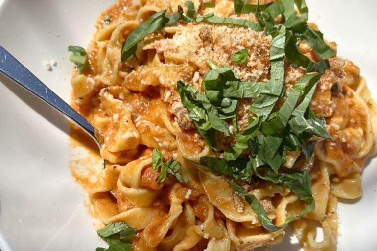 Pasta Alla Vodka at Semolina Kitchen & Bar in Medford, MA