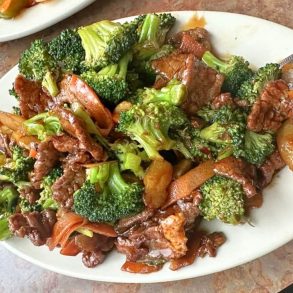 Beef with Broccoli at Mandarin Restaurant in Bountiful, Utah